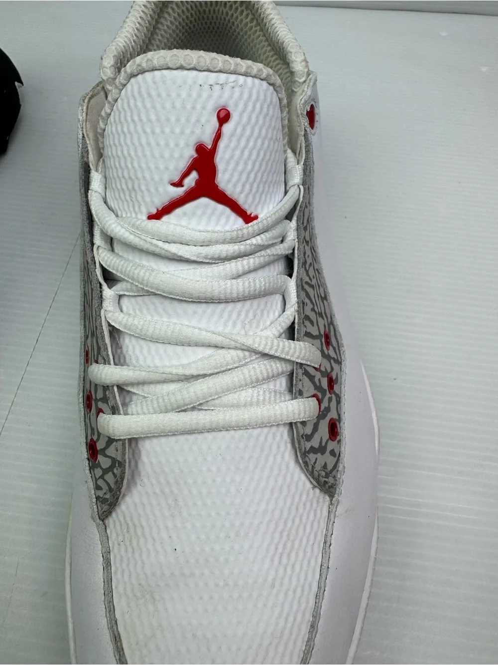 NIKE Jordan ADG 2 Golf Shoe ELEPHANT PRINT WHITE/BLACK Men’s 9.5 CT7812-100 READ